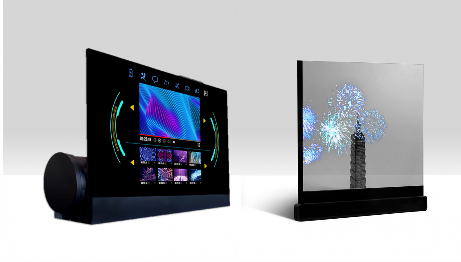 可卷式、折迭性、高透明